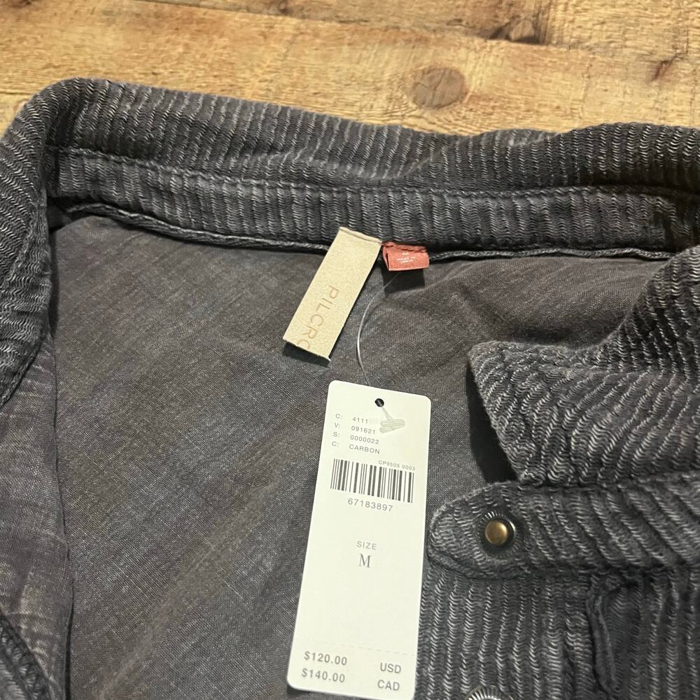 Pilcro Anthropologie NEW Women's Gray Belted Vest Top Sz M Boho Festival Chic - Picture 5 of 5